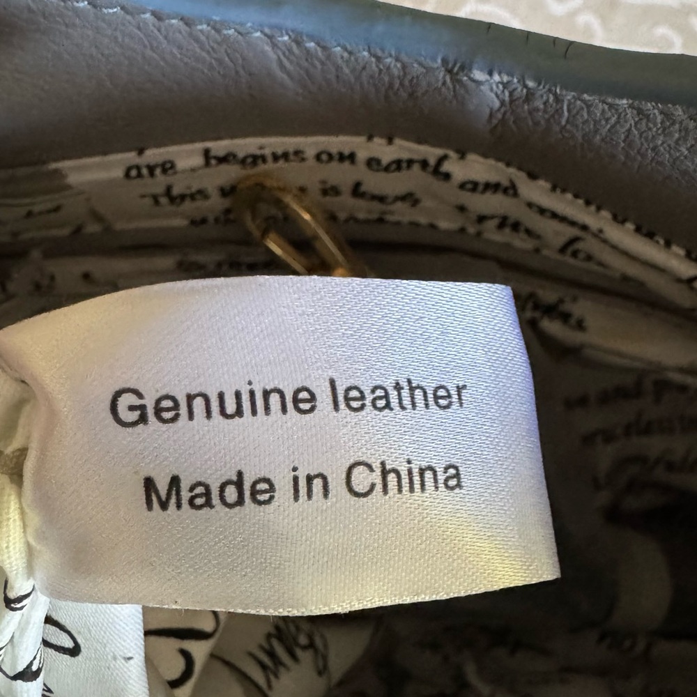 Barr & Barr Gray Leather Fold Over Bag - Picture 14 of 16
